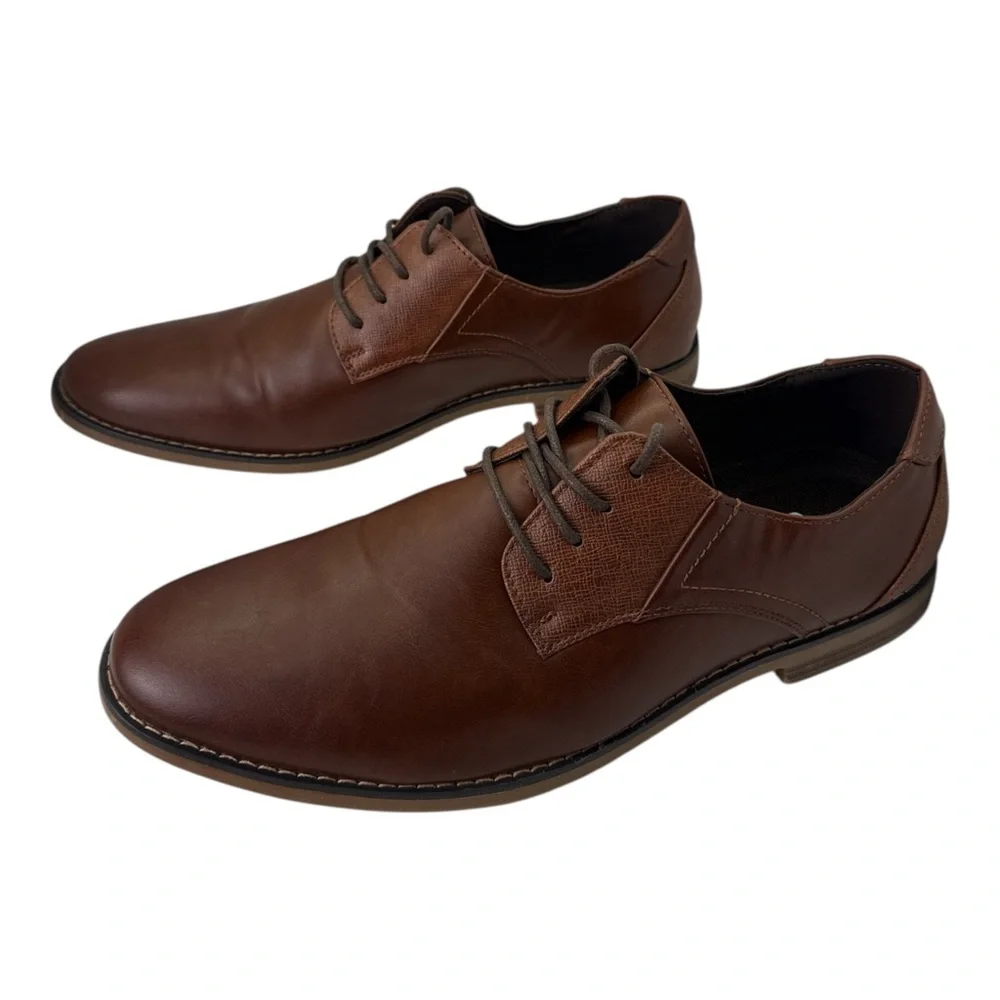 Deer Stags Men's Matthew Dress Comfort Oxford‎ Classic Brown, Size 10.5 Wide